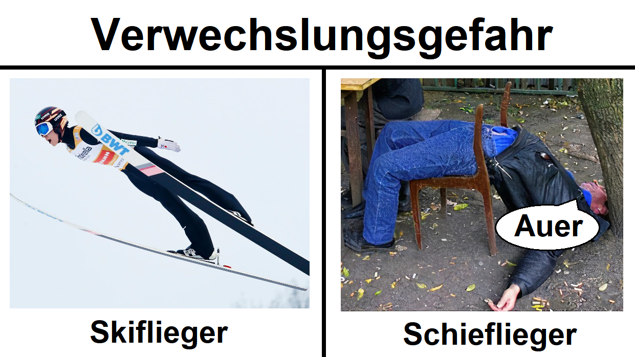 Nicht verwechseln
