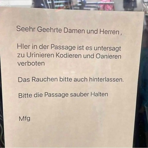 Nix darf man