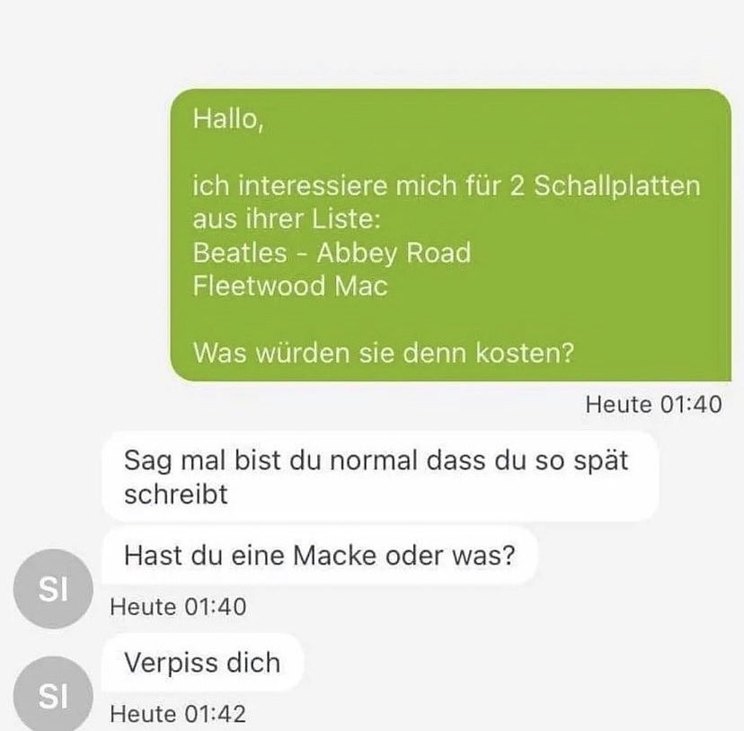 Normale Reaktion