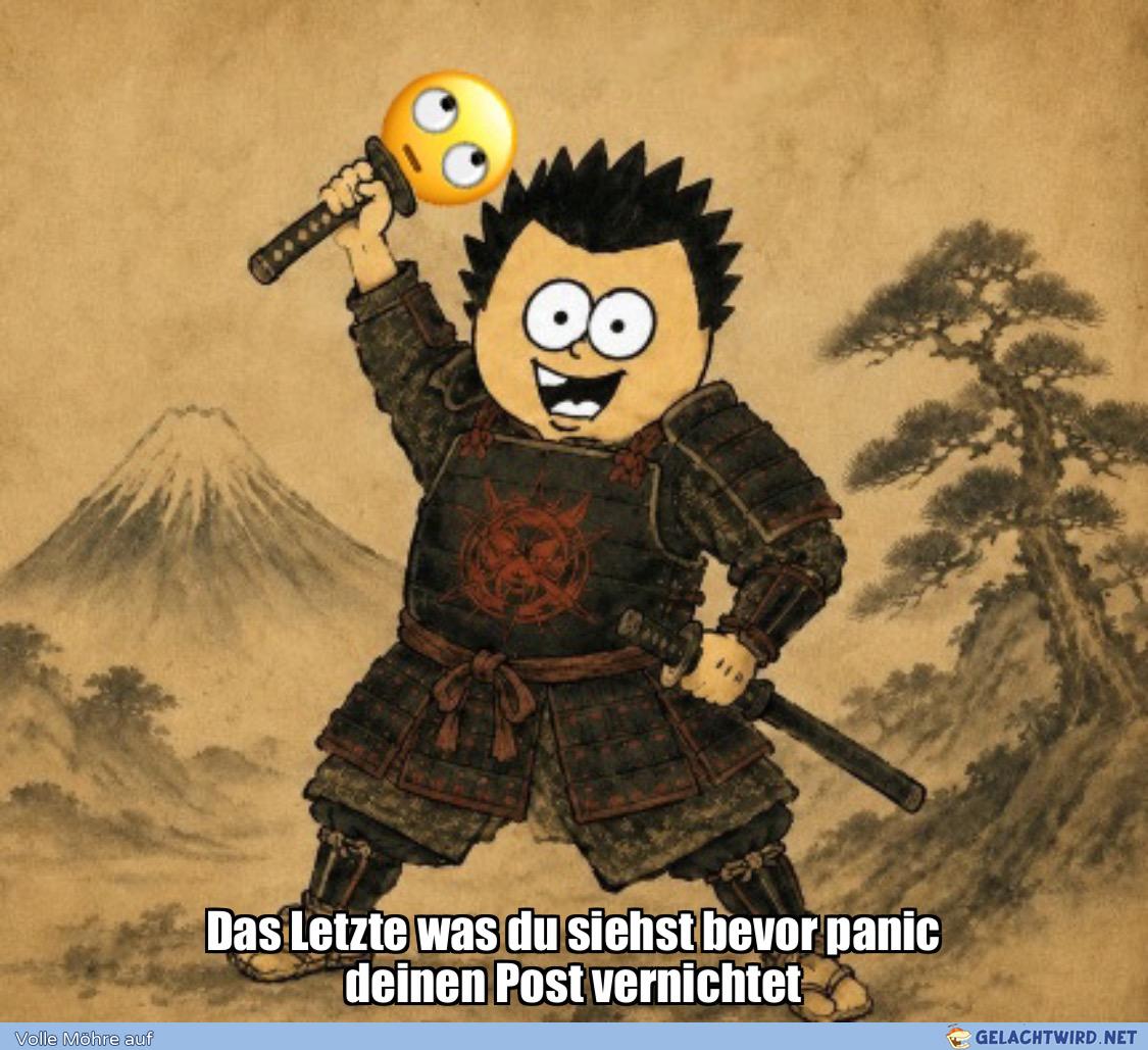 Paninja rollt Auge