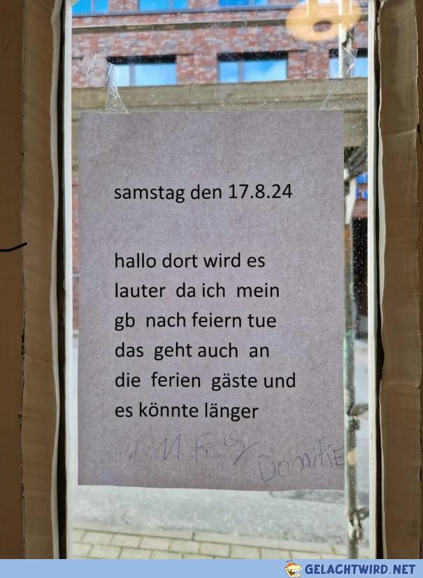 Partii! Wer ist dapei?
