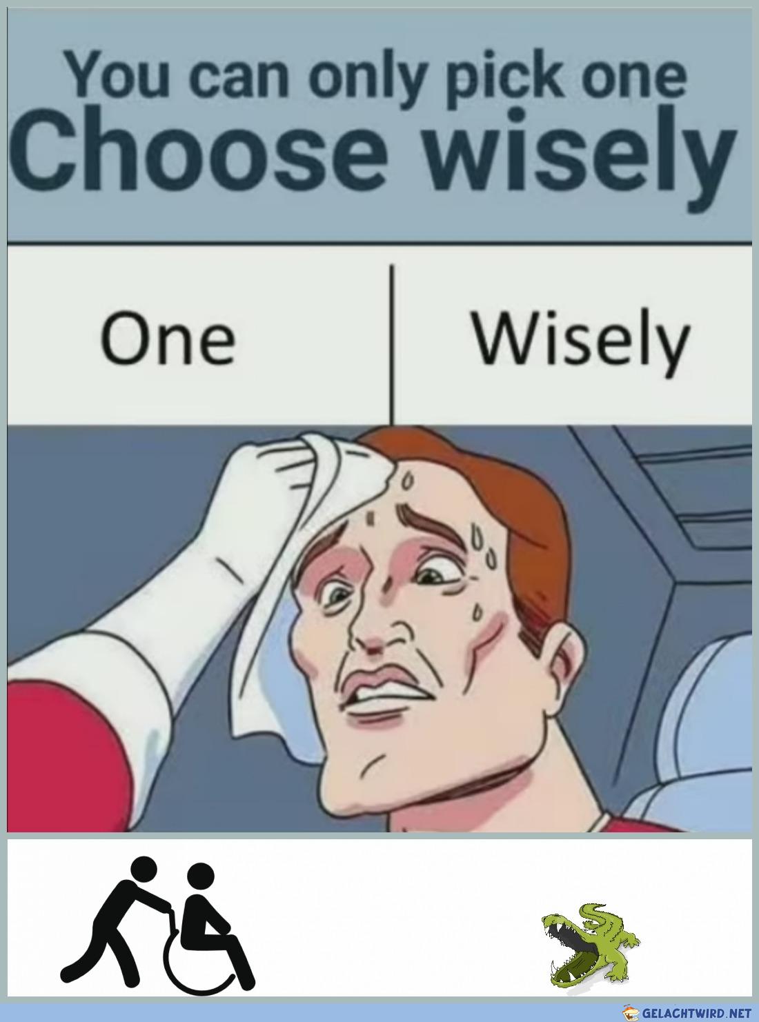 Pick one & choose wisely