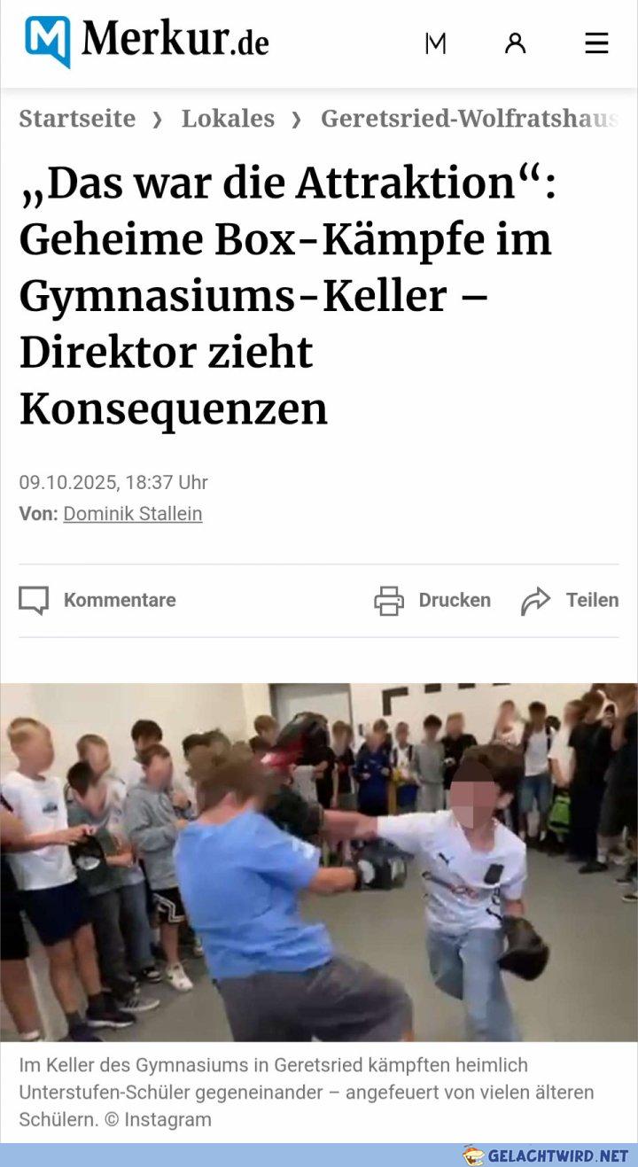 Regel Nummer 1 wurde gebrochen