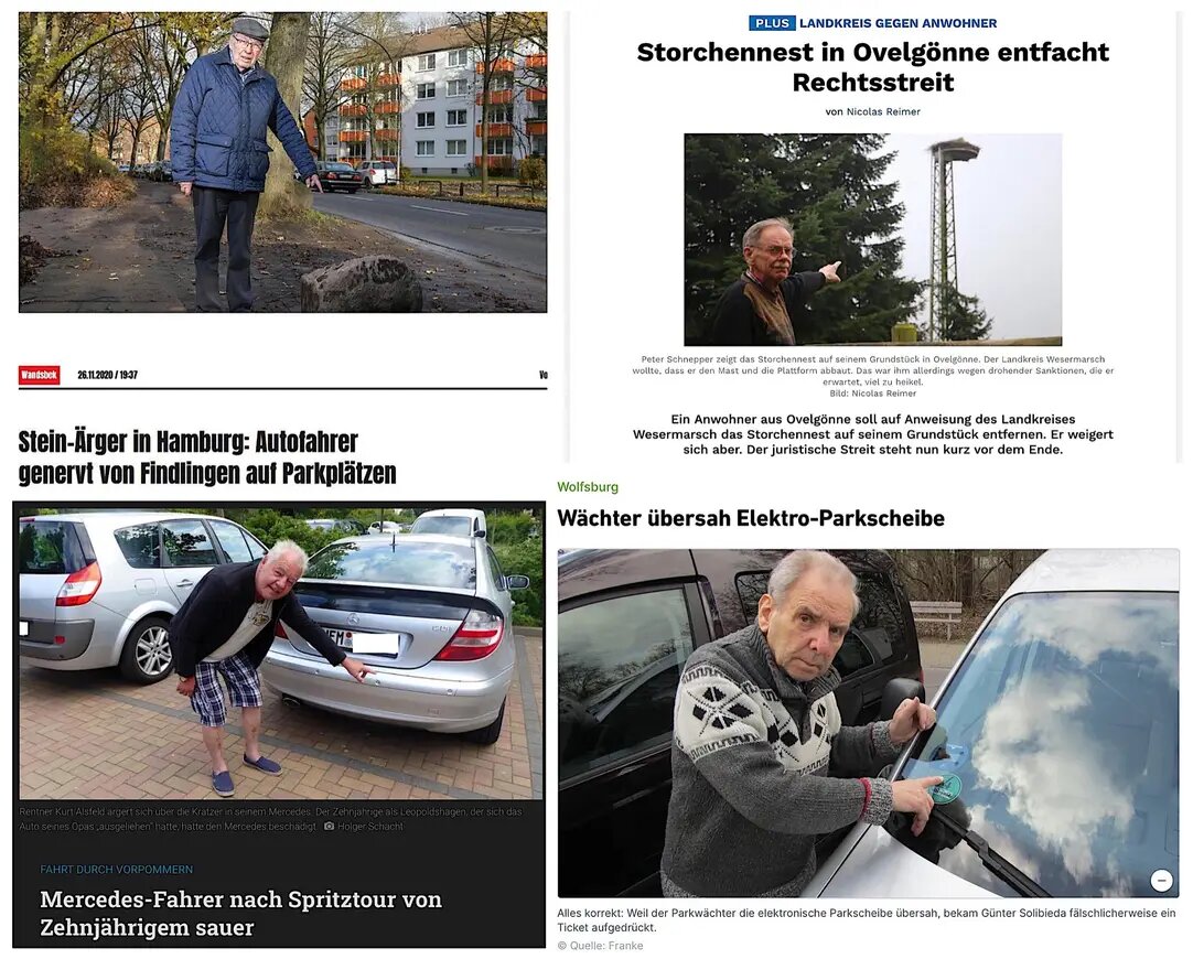Renter zeigen auf Dinge