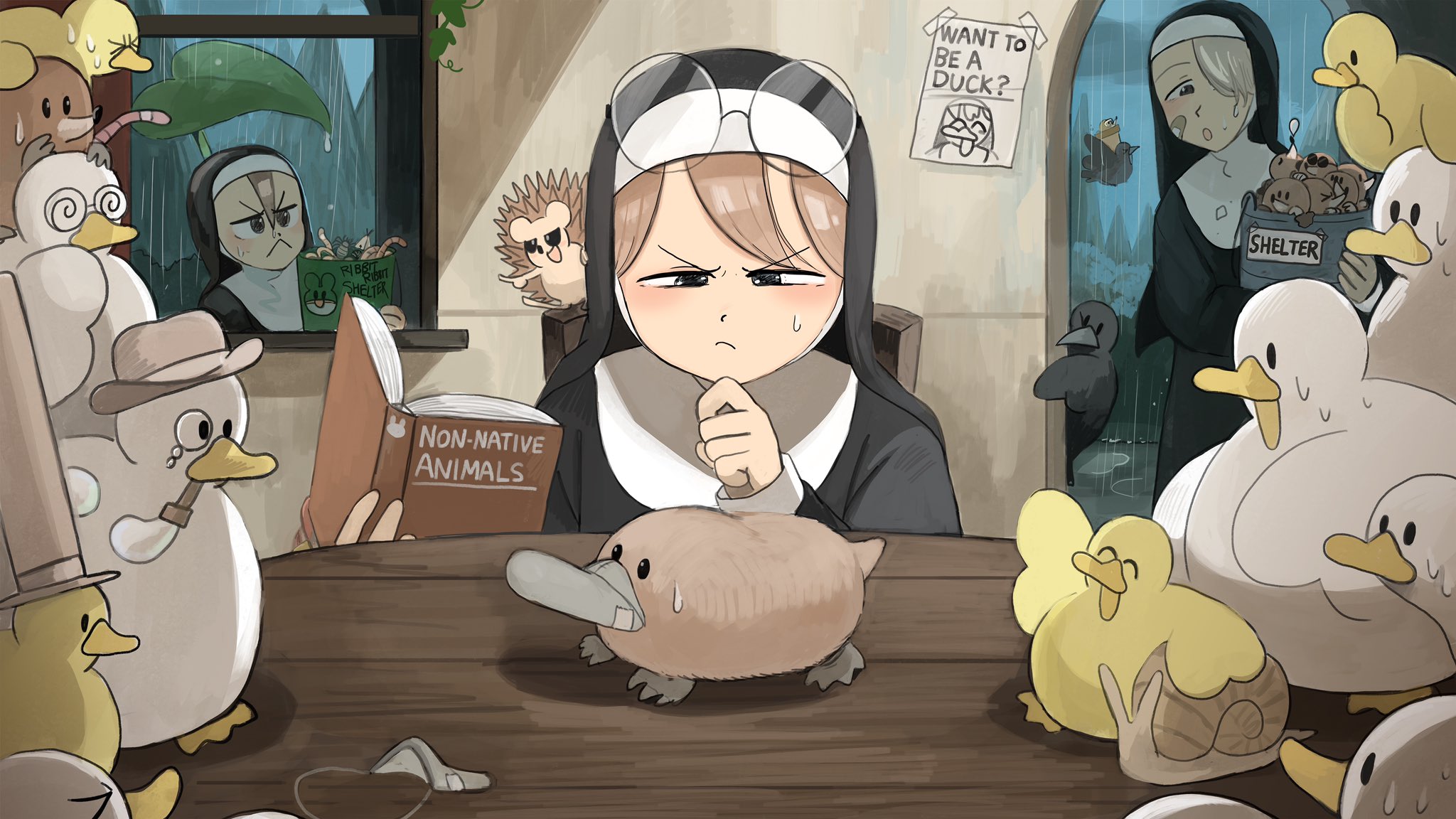 Schnabeltiernonne