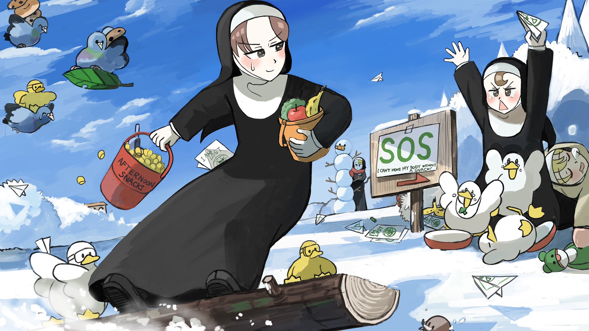 Snowboardnonne