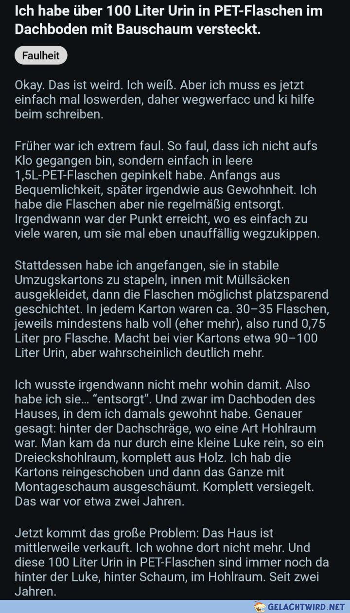 Unbekannter GWNler hat ein Problem