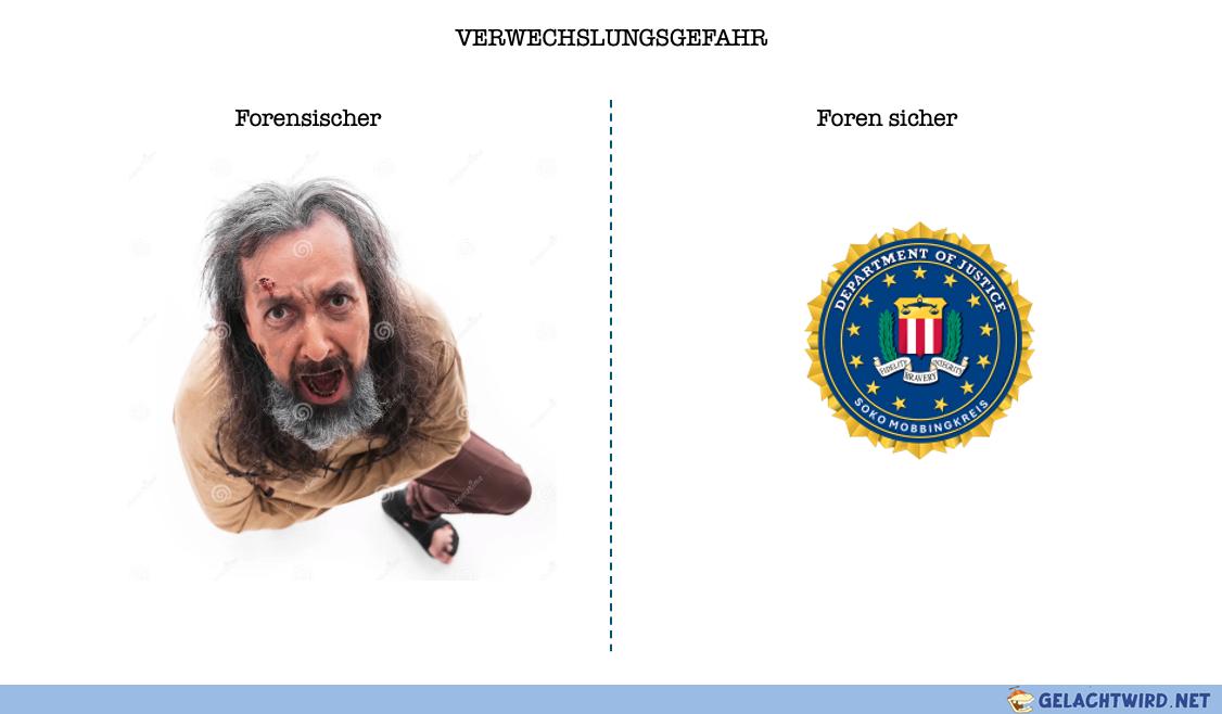 VERWECHSELUNGSGEFAHR