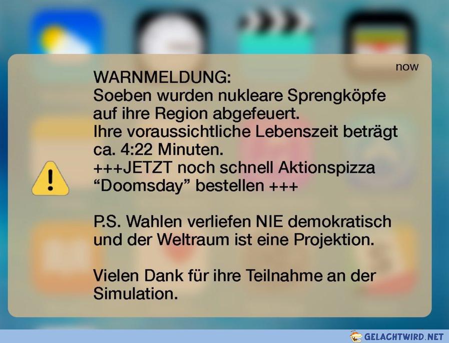 Warntag war subba
