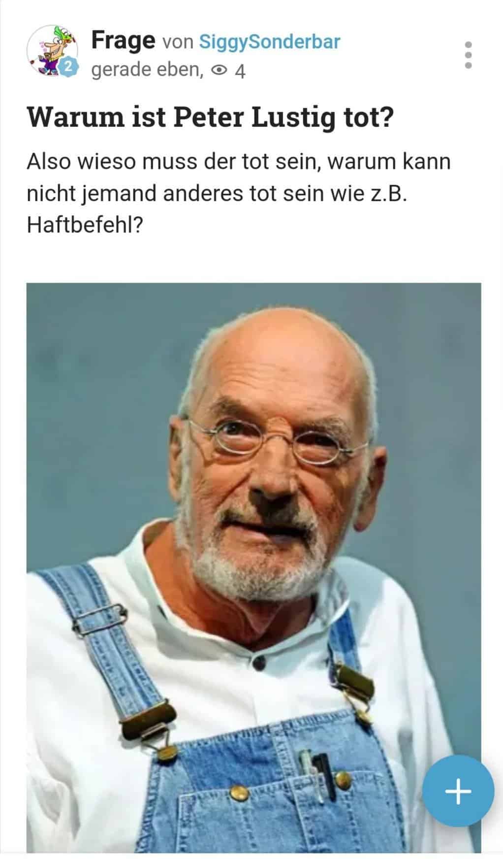 Was soll das