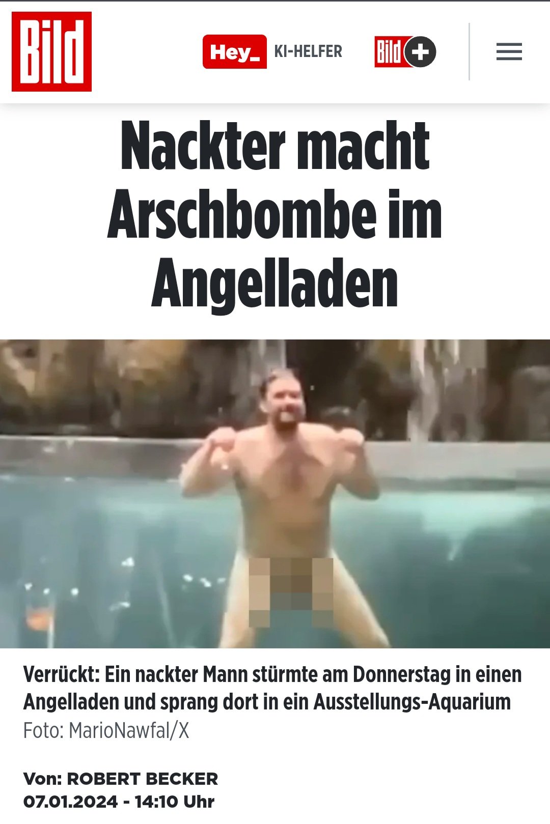 Wer von euch war das?
