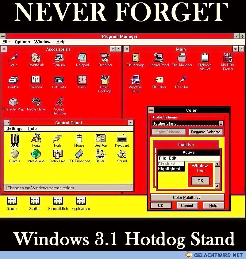 Windows 3.1 - Hotdog stand