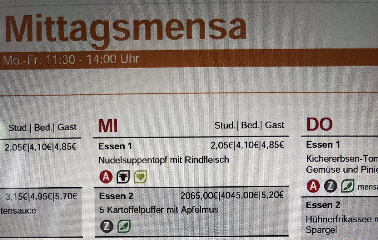 Ziemlich teuer