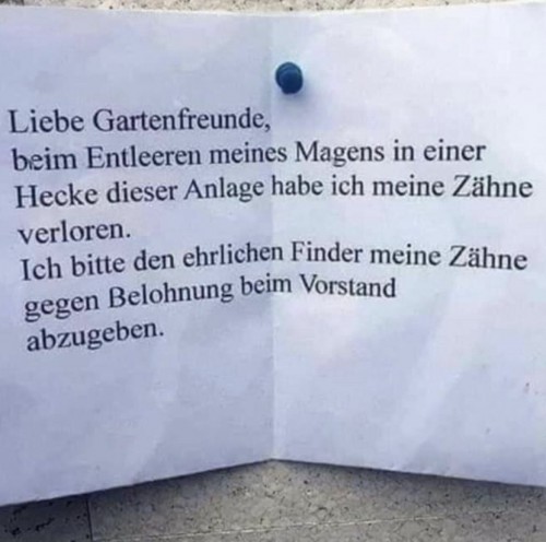 Zum Kotzen aller